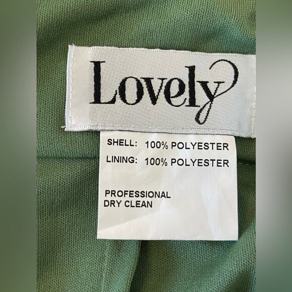 New ~ LOVELY NORDSTROM~ Square Neck Bridesmaid Dress 16R ~ Vineyard Green - Picture 5 of 8